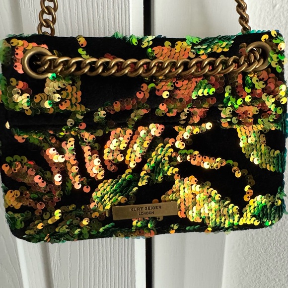 Kurt Geiger London Velvet Mini Kensington Bag - Picture 5 of 7